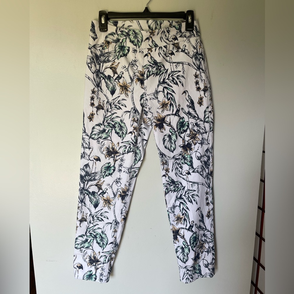 Slim-Sation By Multiples Floral Women's Pants, Size 4